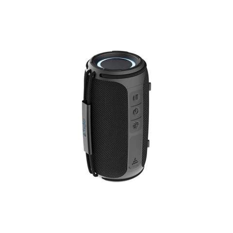 De Prisma RCS 16W-luidspreker van gerecycled plastic combineert uitzonderlijke audioprestaties met duurzaamheid en een lage impact. Met een krachtig vermogen van 16 W en dubbele subwoofers levert deze luidspreker diepe bassen en helder geluid voor een meeslepende luisterervaring. Met een IPX4-waterdichtheid is hij bestand tegen spatwater en lichte regen, waardoor hij ideaal is voor zowel binnen- als buitengebruik. De geïntegreerde handgreep en oplaadbare 1500 mAh li-ionbatterij zorgen voor draagbaarheid en tot 7 uur speeltijd bij 50% volume, terwijl BT 5.3 zorgt voor naadloze connectiviteit en automatisch koppelen. De Prisma heeft ook een microfoon en een pickup-functie, perfect voor handsfree bellen. De behuizing is gemaakt van RCS-gecertificeerd gerecycled ABS-kunststof en RPET-stof. RCS (Recycled Claim Standard) is een standaard om het gerecyclede materiaal van een product te verifiëren in de hele toeleveringsketen. Totaal gerecycled materiaal: 37% op basis van het totale artikelgew<br /><br />NumberOfSpeakers: 2<br />SpeakerOutputW: 16.00<br />PVC free: true