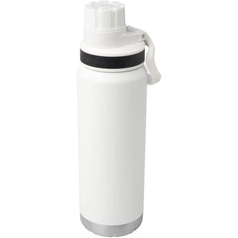 Bouteille à eau isolée sous vide en acier inoxydable à double paroi en cuivre, certifiée RCS, avec couvercle étanche à visser. Elle est doté d’une large ouverture pour faciliter le remplissage et le nettoyage, ainsi que d’une poignée de transport pratique intégrée au bouchon. Convient aux boissons gazeuses. Revêtement durable à l'extérieur. Livré dans un coffret cadeau en carton recyclé. Capacité : 700 ml. 