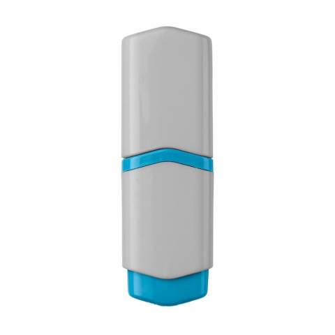 Surligneur mini design Toppoint. Les parties colorées indiquent la couleur d’écriture.