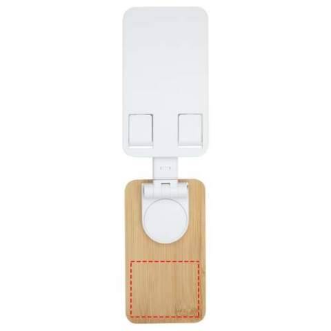 Der Alfirk Telefonhalter/-ständer für den Schreibtisch besteht aus recyceltem Kunststoff und Bambus und bietet eine stabile und stilvolle Halterung für das Telefon. Die verstellbaren Winkel und die einstellbare Höhe sorgen für einen hohen Sehkomfort und machen ihn perfekt für den Einsatz am Schreibtisch oder Arbeitsplatz.