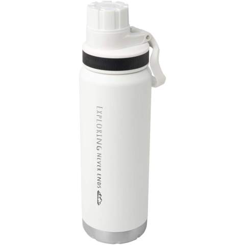 Bouteille à eau isolée sous vide en acier inoxydable à double paroi en cuivre, certifiée RCS, avec couvercle étanche à visser. Elle est doté d’une large ouverture pour faciliter le remplissage et le nettoyage, ainsi que d’une poignée de transport pratique intégrée au bouchon. Convient aux boissons gazeuses. Revêtement durable à l'extérieur. Livré dans un coffret cadeau en carton recyclé. Capacité : 700 ml. 