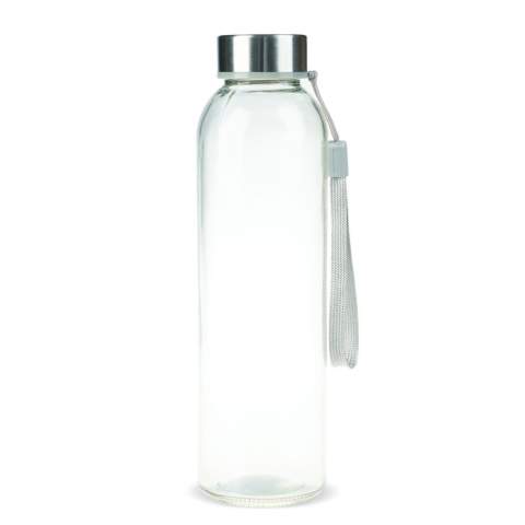 The glass water bottle has a strap attached to the cap making it easy to carry around. Suitable for cold, carbonated and non-carbonated drinks. Comes packaged in a gift box.