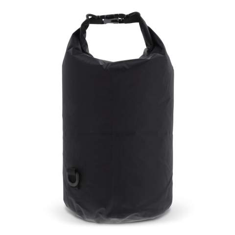 Waterwerende tas voor bijvoorbeeld op het strand, op de boot of tijdens een wandeling. Gevuld met lucht blijft de tas in noodgevallen ook tijdelijk op het water drijven. Met de extra ring en karabijnhaken is deze tas ook eenvoudig als schoudertas te gebruiken. Waterafstotend IPX6, bestand tegen hoge druk waterstromen uit alle richtingen. Houd de tas niet onder water.