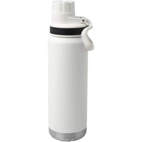 Bouteille à eau isolée sous vide en acier inoxydable à double paroi en cuivre, certifiée RCS, avec couvercle étanche à visser. Elle est doté d’une large ouverture pour faciliter le remplissage et le nettoyage, ainsi que d’une poignée de transport pratique intégrée au bouchon. Convient aux boissons gazeuses. Revêtement durable à l'extérieur. Livré dans un coffret cadeau en carton recyclé. Capacité : 700 ml. 