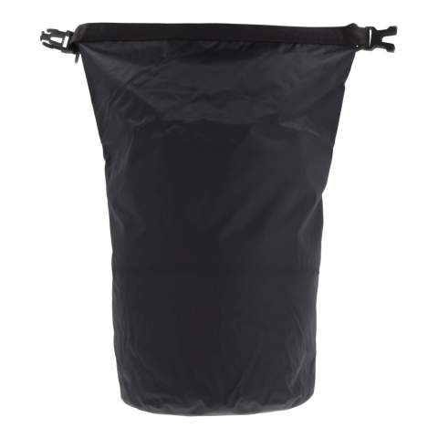 Waterwerende tas voor bijvoorbeeld op het strand, op de boot of tijdens een wandeling. Gevuld met lucht blijft de tas in noodgevallen ook tijdelijk op het water drijven. Met de extra ring en karabijnhaken is deze tas ook eenvoudig als schoudertas te gebruiken. Waterafstotend IPX6, bestand tegen hoge druk waterstromen uit alle richtingen. Houd de tas niet onder water.
