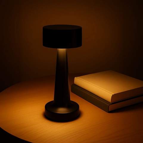 Illuminate your space with the Lumo table lamp. With a simple touch of the switch, you can easily switch between three light modes: warm light for relaxation, white light for concentration, and warm white light for a comfortable mix. Hold the switch longer to dim the lamp. Up to 6 hours of illumination on a full charge for the perfect ambiance.