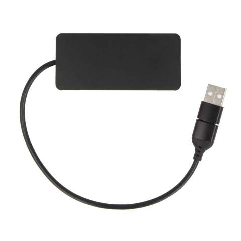 Expand connectivity, reduce waste. The eco-friendly choice for a responsible workspace is our Type-C Hub crafted with recycled aluminum &amp; R-ABS. Input : USB + Type -C, 5V /1A. Output: 2*USB + 1* Type-C, 5V/500mA.