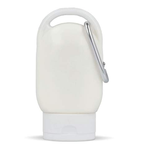 Handige SPF30 zonnebrandcrème in een compacte verpakking met karabijnhaak. Gemaakt van gerecycled kunststof. Eenvoudig aan een tas te bevestigen – ideaal voor festivals, buitenactiviteiten of onderweg. 
