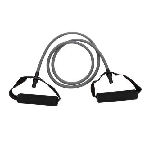 Whether you are at home or on the go, the choice of staying fit and strong will never be an excuse! This heavy resistance tube allows you to work on your all major muscle groups in the upper and lower body. The tube is packed in a pouch for easy carrying. Including a manual with exercises so you can immediately start working out.