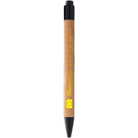 Ballpoint pen with click action mechanism.