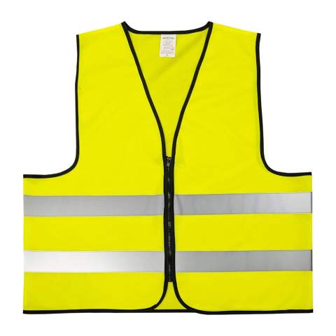 Een veiligheidsvest van zeer hoge kwaliteit voor een scherpe prijs. Geschikt voor bijvoorbeeld op de bouwplaats en bij een motoropleiding.