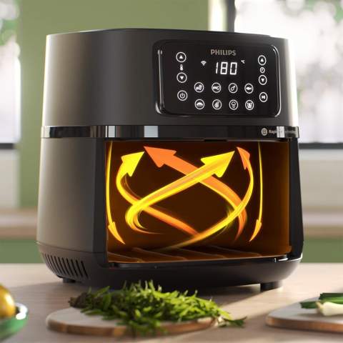 Mit dem Philips Airfryer XXL Connected und der mitgelieferten Backform können Sie eine Vielzahl von Gerichten zubereiten, darunter auch einen kleinen Kuchen oder eine Torte. Sie können den Airfryer ganz einfach per Sprachsteuerung oder über die HomeID-App auf Ihrem Smartphone bedienen. Über die App können Sie Rezepte an den Airfryer senden und die Backzeit aus der Ferne überwachen. Mit einem großzügigen Fassungsvermögen von 1,4 Kilogramm können Sie bis zu 5 Portionen Pommes frites auf einmal backen. Dank der benutzerfreundlichen Bedienelemente können Sie die ideale Backtemperatur und -zeit für Fleisch, Gemüse und Fisch auf Knopfdruck einstellen, ohne sich Gedanken über die richtigen Einstellungen machen zu müssen. Entdecken Sie die Vielseitigkeit des Philips Airfryer XXL Connected, der mit 16 verschiedenen Kochfunktionen unendlich viele Möglichkeiten für kreative kulinarische Experimente bietet - einschließlich Braten, Backen, Grillen, Rösten, Trocknen, Toasten, Auftauen und Fermentieren.