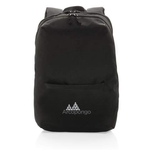 Sac à dos avec un compartiment pour ordinateur portable de 15,6 pouces et une poche frontale avec fermeture à zip. Le tissu externe et la doublure sont fabriqués en polyester recyclé. Avec le traceur AWARE™ qui valide l'utilisation authentique de matériaux recyclés. Chaque sac a réutilisé 32,7 bouteilles PET de 0,5L. 2 % des recettes de chaque produit Impact vendu seront reversés à Water.org. Sans PVC.<br /><br />FitsLaptopTabletSizeInches: 15.6<br />PVC free: true