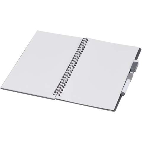 Nachhaltiges Notizbuch mit Schwerpunkt auf der Reduzierung des Papierverbrauchs, um die Umwelt zu schonen. Nach vielem Notieren, Zeichnen oder Brainstorming können die Seiten mit dem Radiergummi am Marker gesäubert werden, um sie wiederzuverwenden. Es kann auch mit einem normalen Stofftuch gereinigt werden (nicht im Lieferumfang enthalten). Enthält 20 Blatt (40 Seiten) mit halb gepunktetem und halb leerem Layout sowie einen schwarzen Schreibstift.