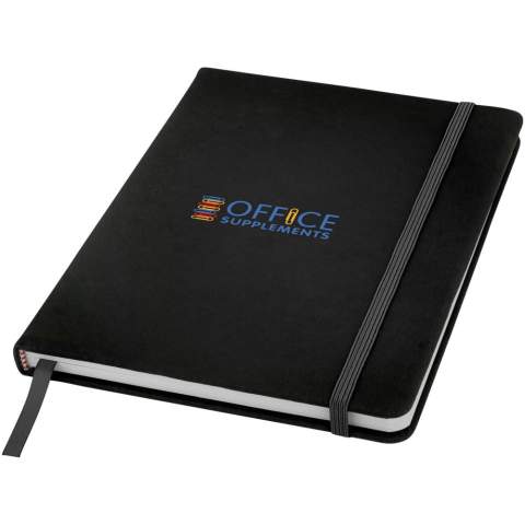 A5 notitieboek met bijpassende kleur elastieke sluiting en lint. Inclusief 96 vellen (60g/m2) stippel lijntjes papier.