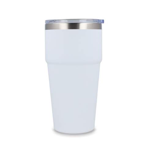 Mug de voiture T-céramique avec finition soft touch. L'intérieur en céramique facilite le nettoyage, élimine les résidus d'odeur et de goût et offre une isolation thermique supérieure.
