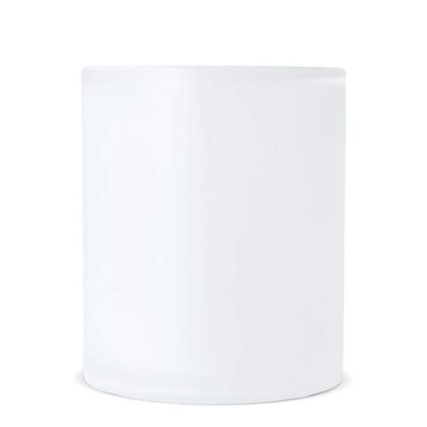 Cette tasse en verre de grande taille présente une finition givrée qui ajoute un look unique et stylé à vos boissons. Cette tasse est conçue avec un revêtement spécial pour faciliter l'impression par sublimation.
