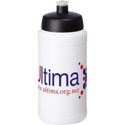 Bouteille de sport à simple paroi. Dispose d’un couvercle anti-déversement avec bec à système de pression-traction. Capacité de 500 ml. Couleurs à mélanger et assortir pour créer la bouteille parfaite. Contactez-nous pour plus d'options de couleurs. Fabriqué au Royaume-Uni. Sans BPA. Conforme à la norme EN12875-1. Lavable au lave-vaisselle.