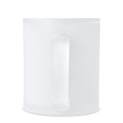 Cette tasse en verre de grande taille présente une finition givrée qui ajoute un look unique et stylé à vos boissons. Cette tasse est conçue avec un revêtement spécial pour faciliter l'impression par sublimation.