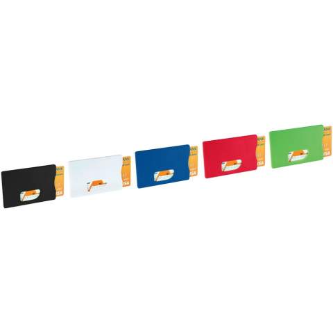 The RFID Credit Card Protector provides you with the perfect defence against payment fraud and identity theft because it has an electromagnet shield. The RFID Card holder is also slim, so you can still keep it in your wallet, purse or pocket. It also offers a large decoration area.