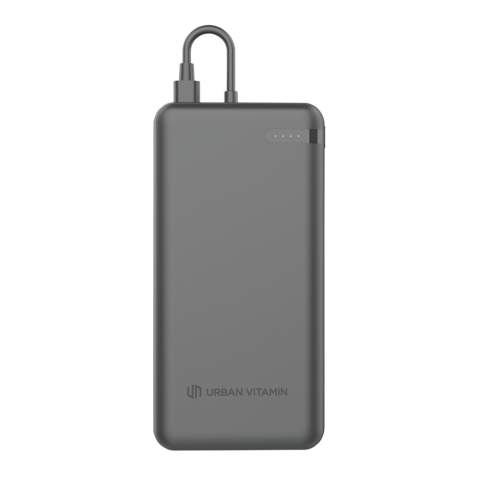 Meet the new standard of portable charging. Menlo Park is a 20,000 mAh powerbank that allows you to charge all your mobile devices at top speed. Not only does Menlo Park charge at top speed it also offers the fastest possible way to recharge the powerbank. Menlo Park comes with dual USB output so you can charge two devices at the same time. One via type C port and one with type C cable. Both offer super-fast PD charging up to 20W. Menlo Park is made with RCS (Recycled Claim Standard) certified recycled ABS and PC. Total recycled content: 20% based on total item weight. Urban Vitamin items are made without PVC and packed in plastic reduced packaging<br /><br />PowerbankCapacity: 20000<br />PVC free: true