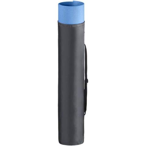 Comfortabele yoga en fitness mat met diamant patroon en antislip oppervlak. Inclusief polyester draagtas en instelbare schouderriem. Afmeting mat : 60x170x0,5cm.