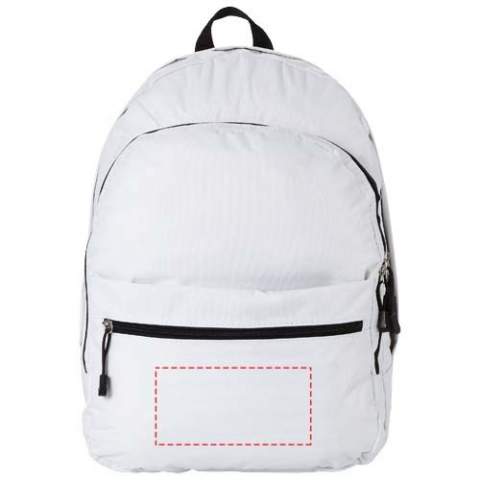 The comfortable Trend backpack is a winner among the promotional backpacks. By carrying this bag, the recipient will ensure that any brand message spreads wherever he or she goes. The trendy designed bag has four compartments, namely two zipper compartments, a front zipper pocket and a front pocket with a hook & loop closure. Therefore, it offers plenty of space for storing both large and small items. The item is made of 600D polyester, a durable material that is suitable for top quality backpacks.   