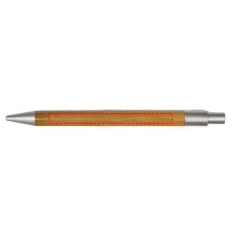 Ballpoint pen with click action mechanism.