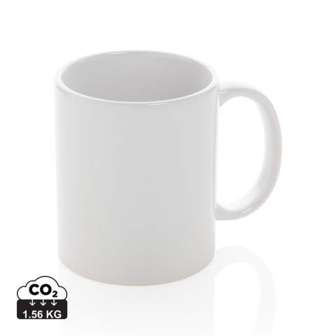 This sublimation mug is an absolute classic among mugs. This white ceramic mug is the perfect choice for displaying your message. The mug is dishwasher safe and has been tested in accordance with EN12875-1 (at least 125 washing cycles). Packed in gift box. Capacity 350ml.