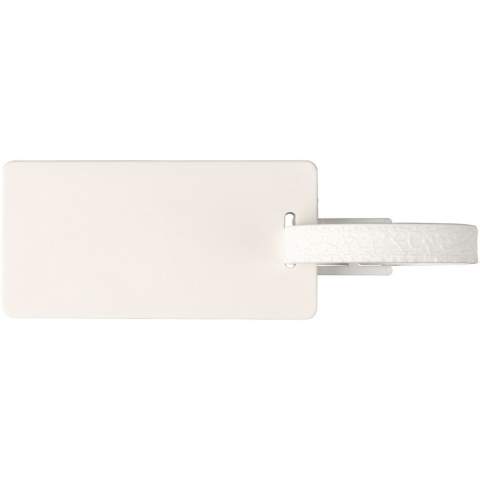 A travel essential! A hard-wearing luggage tag complete with paper insert, a clear protective cover, and a matching plastic strap. Made from recycled plastic. Due to the nature of recycled plastic, colour shades may vary slightly, and there may be specks of colour. Made in the UK.