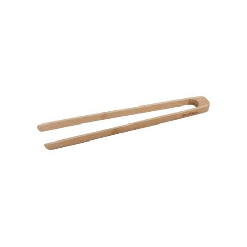 Pince de service Ukiyo en bambou, elles deviendront vos ustensiles de cuisine préférés. Idéales pour soulever, retourner ou servir les aliments. Livrées dans une boîte cadeau kraft.