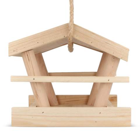 Verschönern Sie Ihren Garten mit unserem FSC-zertifizierten Vogelfutterhäuschen aus Holz. Nachhaltig hergestellt, ist sie eine stilvolle Ergänzung, die gefiederte Freunde willkommen heißt.
