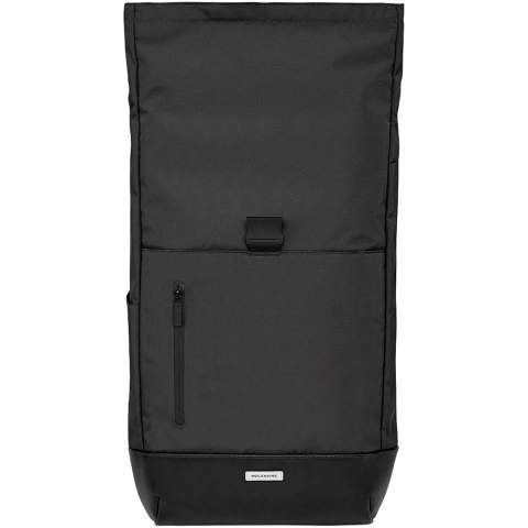 Der Metro Rucksack mit Rollverschluss ist eine moderne Tasche im urbanen Stil. Der Rucksack verfügt über 1 Fach mit Rollverschluss, eine Seitentasche mit Reißverschluss für einfachen Zugriff, eine atmungsaktive Netzrückseite für angenehmen Tragekomfort, eine Vordertasche, einen Gepäckgurt für längere Reisen, eine Notsignalpfeife, gepolsterte Schultergurte und eine offene flache Außentasche. Im Inneren befinden sich ein sicheres Reißverschlussfach, ein Notizbuchfach und eine sichere Reißverschlusstasche. Ein elektronisches Gerät bis 15" kann ebenfalls sicher verstaut werden.