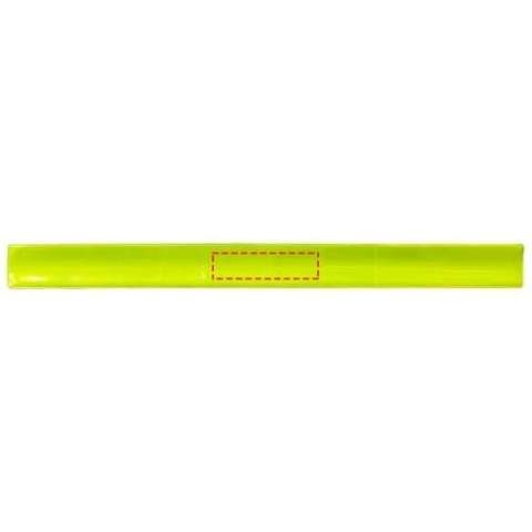 Slap wraps provide 360 visibility in the dark and are ideal for carrying promotional messages. By using these certified slap wraps you make traffic safety a feature of your brand. A slap wrap is an elongated reflector with a specially developed spring welded inside. With a light slap it easily curls around the arm or ankle. Available in various sizes, and in white or yellow colour. Features a florescent RFX soft reflective film made from phthalate free PVC or the more sustainable option TPU. Materials have been tested in accordance with SVHC (Substances of Very High Concern) REACH candidate list and are free of phthalates. The slap wraps are CE tested and approved in accordance with EN 17353 type B 2. Supplied with an information sheet. Made in Europe.
