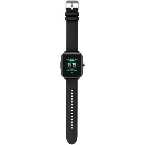 Farbtouchscreen 1,3 Zoll. Misst Herzfrequenz, Sauerstoff im Blut und Blutdruck. Hat eine Schrittzählerfunktion und Thermometer und kann mehrere sportliche Aktivitäten verfolgen. Schlafüberwachung, Stoppuhr und Alarm, Benachrichtigungen, Anruferinnerung und ferngesteuerte Kamera. Akkukapazität: 170 mAh. Kompatibel mit iOS und Android. Spritzwassergeschützt nach IP68. Bluetooth 5.0. Wird in einer luxuriösen Geschenkbox geliefert.