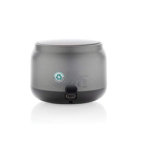 3W wireless speaker to play your favourite music! The speaker is made with RCS (Recycled Claim Standard) certified recycled ABS. Total recycled content: 22% based on total item weight. RCS certification ensures a completely certified supply chain of the recycled materials. Beatbuddy comes with a 500 mah a grade battery that allows a play time up to 4 hours and can be re charged in 2 hours. It uses BT 5.3 for smooth connection and easy automatic pairing. With mic and pick up function. Including type C charging cable made from RCS certified recycled TPE. Packed in FSC® mix packaging. PVC Free.<br /><br />NumberOfSpeakers: 1<br />SpeakerOutputW: 3.00<br />PVC free: true