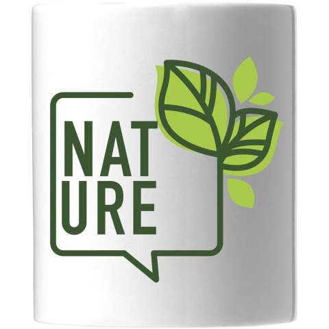 Vom Design her ist der Bahia-Keramikbecher ein echter Klassiker und bietet zahlreiche Möglichkeiten, ein Logo oder eine Botschaft deutlich darzustellen. Der Becher fasst 330 ml kalte oder heiße Getränke. Darüber hinaus ist der Bahia-Becher nach EN12875-1 für mindestens 125 Spülgänge spülmaschinenfest (einschließlich Aufdruck). 