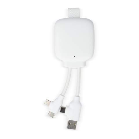 Cette banque d'alimentation de 3 000 mAh présente un design compact et léger, ce qui en fait l'accessoire de voyage idéal. Avec un double connecteur d'entrée intégré, compatible avec les ports USB-A et USB Type-C, et un double câble de charge qui prend en charge les appareils Lightning et Type-C, il est incroyablement polyvalent. Ce banc d'alimentation est non seulement efficace, mais aussi respectueux de l'environnement. Les produits Xoopar ne peuvent pas être vendus en France et en Espagne.