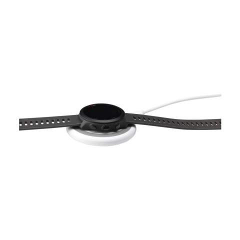 Magnetisches, kabelloses 15-W-Ladegerät mit einem Gehäuse aus recyceltem ABS. Klicken Sie das Ladegerät auf die Rückseite Ihres Mobiltelefons, um Ihr Gerät aufzuladen. Die integrierten Magnete im Ladegerät sind perfekt ausgerichtet und sorgen immer für die richtige Ladeposition auf Ihrem Telefon. Dieses Ladegerät eignet sich zum Aufladen von Kopfhörern, iWatch und Mobiltelefonen. Eingang: Typ-C DC9V 2A. Ausgang: 15W. Inklusive Typ-C/USB-C-Ladekabel und Gebrauchsanweisung. RCS-zertifiziert. Gesamtes recyceltes Material: 21%. Verpackt pro Set.