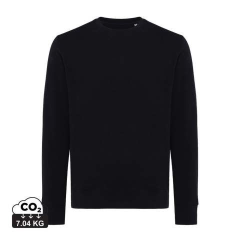 Unisex modern fit crew neck made from 100% cotton, of which 70% is organic and 30% recycled, 280 G/M². The crewneck has long sleeves and 1x1 rib at neckline, cuffs and bottom hem. The inside is soft-brushed fleece for extra comfort. The use of genuine recycled & organic fabric materials and environmental impact claims are guaranteed, by using the AWARE™ disruptive physical tracer and blockchain technology. By scanning the QR code, you will gain access to a dedicated digital passport of the product. 2% of proceeds of each sold product will be donated to Water.org. This product is OEKO-TEX® STANDARD 100 2303045 Centexbel certified. Due to the nature of recycled yarns, impurities and colour variations may appear.<br /><br />Neckline: Round<br />Fit: Modern fit