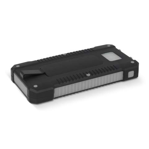 With our 8.000mah Solar Charger Venture you will always have some extra energy at hand. The powerful solar panel and flashlight on the backside are a perfect combination for all your outdoor adventures!