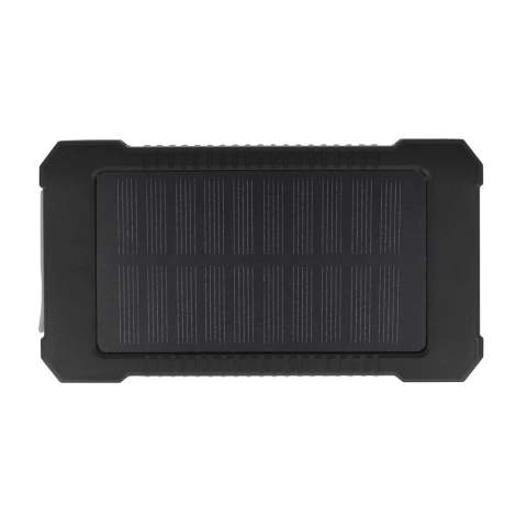 With our 8.000mah Solar Charger Venture you will always have some extra energy at hand. The powerful solar panel and flashlight on the backside are a perfect combination for all your outdoor adventures!