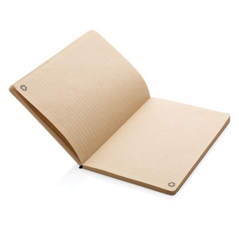 Een prachtig notitieboek met een omslag van kurk en stevig kraftpapier. Perfect voor wie zijn gedachten op papier wil zetten. De pagina's zijn gemaakt van gerecycled kraftpapier. Het notitieboek heeft 80 vellen/160 gelinieerde pagina's van 80 g/m2.<br /><br />NotebookFormat: A5<br />NumberOfPages: 160<br />PaperRulingLayout: Gelinieerde pagina's