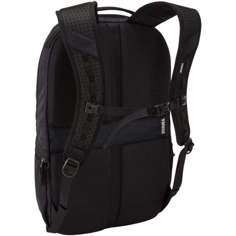 Features a zippered main compartment with a padded 15" laptop sleeve and a dedicated soft pocket for a 10" tablet. Comes with a special internal compartment to keep device and charges separated, a padded interior pocket to protect phone, sunglasses or other values and expandable zippered side pocket for a water bottle. Contains trolley tunnel, padded back panel and straps with adjustable and removable sternum buckle. 