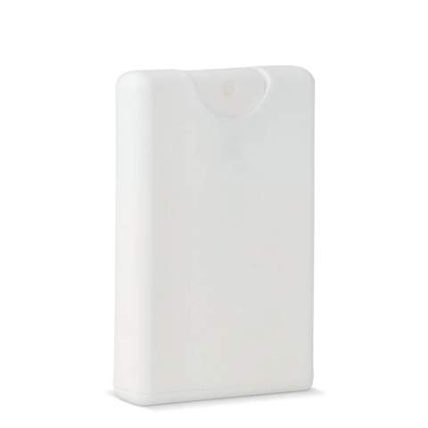 Compacte SPF30 spray in een creditcardvormige verpakking van gerecycled plastic. Past gemakkelijk in een broekzak of portemonnee. Groot bedrukkingsoppervlak aan de voorzijde. Ideaal voor promoties en buitenevenementen.
