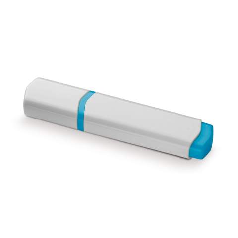 Toppoint design basic highlighter. The coloured details mention the writing colour.