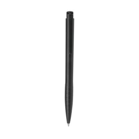 Schwarzschreibender Kugelschreiber mit festem Griff.