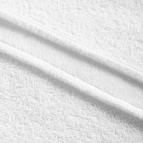 Cette serviette doubleface douce de 100 x 50 cm est composée de 50 % de coton (Oeko-Tex) et de 50 % de polyester et peut être imprimée par sublimation en couleur. 