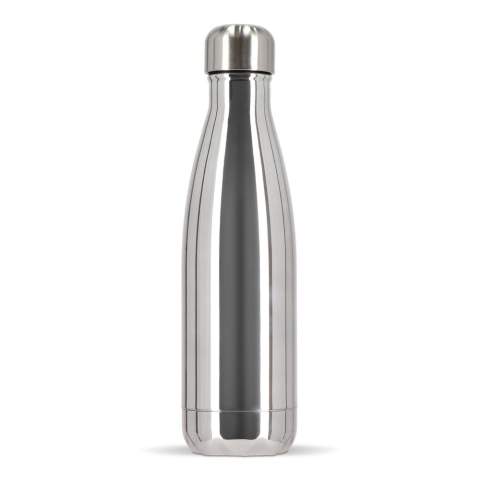 De Sagaform Nils stalen fles in chroom is een elegante thermosfles van gerecycled staal met een exclusieve glanzende afwerking. Dankzij de dubbele wanden en koperen coating blijft je drankje tot 24 uur koud of 12 uur warm, zonder condensatie. Perfect geschikt voor lasergravure. Handwas aanbevolen. Geleverd in een geschenkdoos 