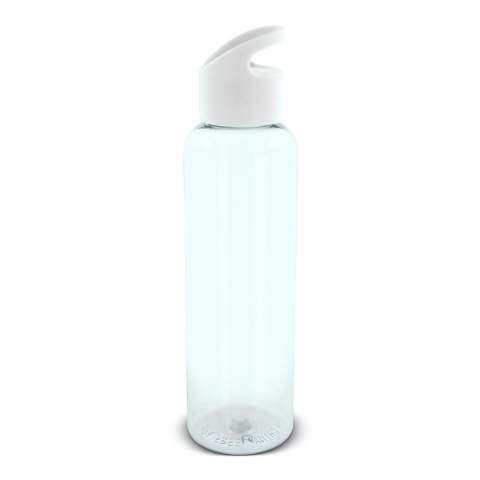 Single wall drinking bottle made of R-PET material. BPA-free. Suitable for cold non-carbonated drinks.